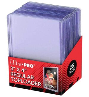 ultra-pro-toploader-3x4-standard-63.5x88.9-25-pack Ultra Pro Toploader 3"x4" Regular Size 35pt (25 Stk.)